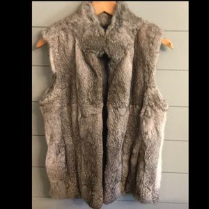 Michael Kors women’s rabbit fur vest
